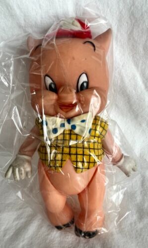 Vintage Porky Pig Figurine Looney Tunes Warner Brothers 7 1/2 inches tall - Picture 1 of 2