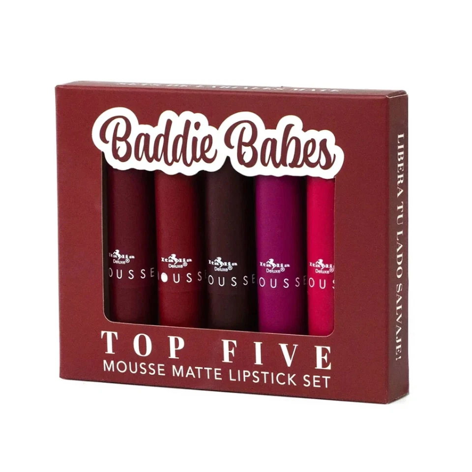 Italia Deluxe Top Five Mousse Matte Lipstick Set. Choose Your Color. Ships Free! - Image 2 of 3