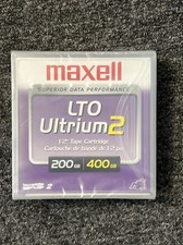 Lot of 5 NEW Maxell LTO Ultrium 2 1/2" Tape Cartridges 400GB