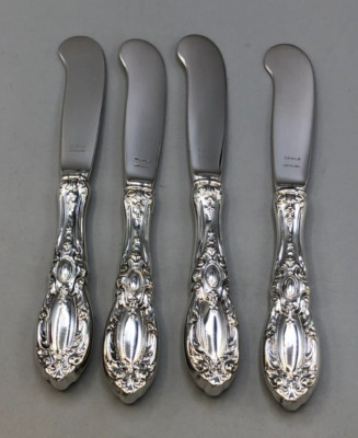 King Richard by Towle set of 4 Butter Spreader 5.75'', Sterling Handle and Blade