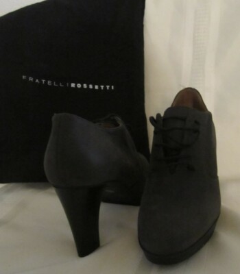 Fratelli Rossetti  suede laced shoes dark gray  - size US 5.5 ( Eu 35 )