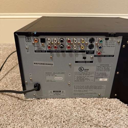 Sony DVP-CX985V Disc Explorer 400 CD/DVD Player Changer Parts/Repair NO Remote - Picture 12 of 14