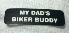 My Dads Biker Buddy Motorcycle Helmet Sticker Biker Helmet Decal