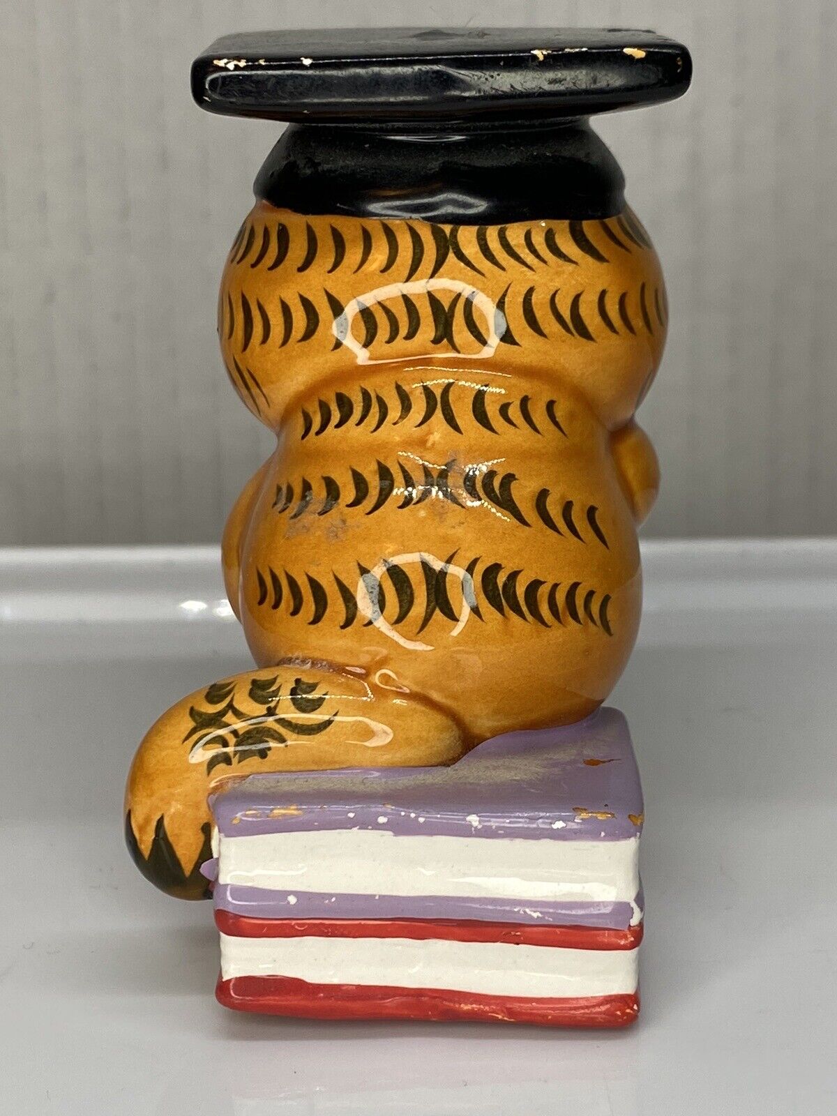 Vtg 80's Garfield Graduation Porcelain Figurine