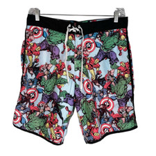 MARVEL The Avengers Comics Swim Board Shorts     Size: L