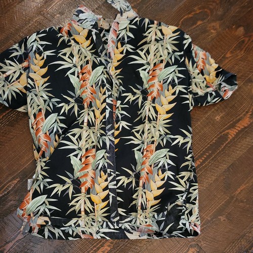 COOKE STREET sz Xl Inside Out Pattern Leaf Hawaiian Shirt - Picture 5 of 5