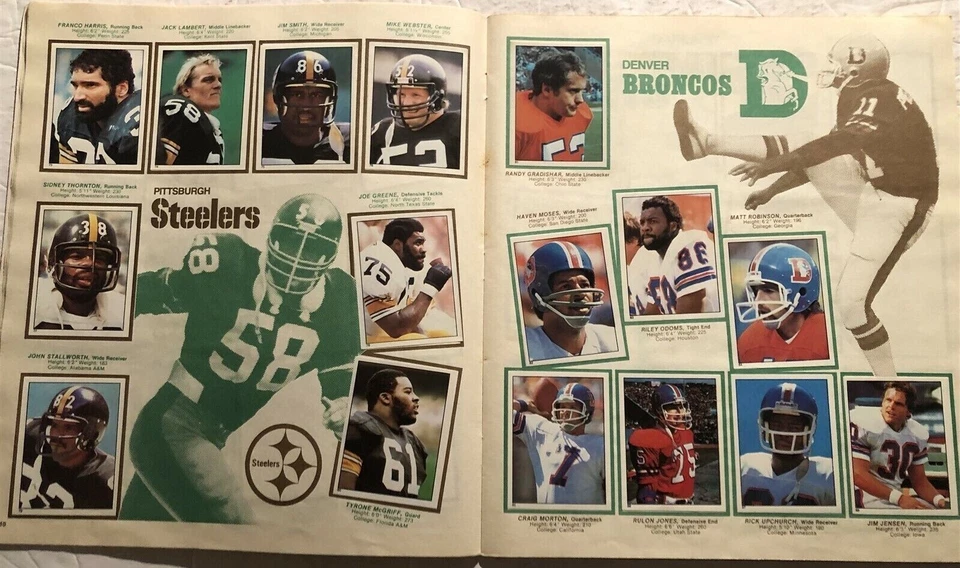 1981 Topps Football STICKER ALBUM Complete 261/262 Stamps DORSETT Walter PAYTON - Image 4 of 4