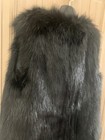 DKNY Runway Black Faux Fur Long Vest M — photo 7