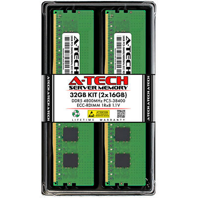 32GB 2x16GB PC5-4800 RDIMM ASRock GENOAD8X-2T/BCM SPC741D8QM3-2T/X550 Memory RAM