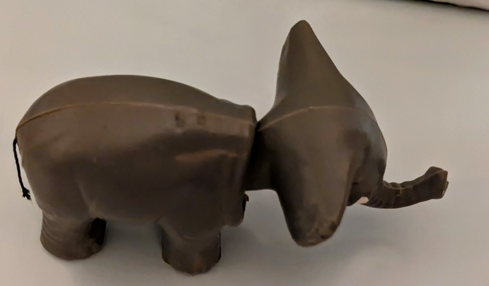 Vtg BREBA Elephant Nodder Bobble Head DBGM Germany 1.75” x 3.25” Head