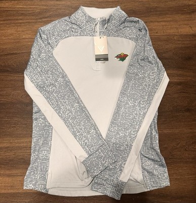 Minnesota Wild Levelwear Brand Sz LG Siren 1/4 Zip Jacket Mens Brand New