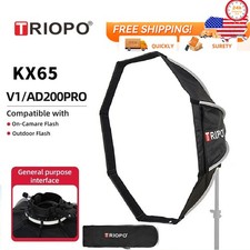 US TRIOPO Foldable Octagon Softbox 65cm for Godox Yongnuo Speedlite Flash Light