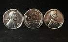 (Lot Of 3) 1943 S STEEL WHEAT PENNY REPROCESSED - Stock Photo