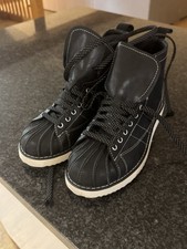 Adidas Originals Superstar Monkey Boots H00241 Core Black Leather Mens Uk 8.5