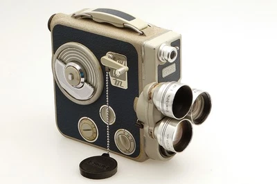 Eumig 8mm Filmkamera C3 M mit Objektiv Revolverkopf / Gehäuse blau-grau - Bild 1 von 4