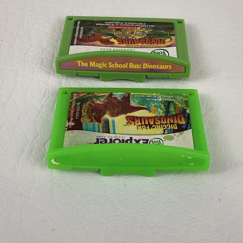 Leap Frog Explorer Video Game Cartridges Science Dinosaurs Learning Lot 2013 - Image 3 of 4