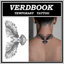 (Free Duty Tax) Waterproof Temporary Tattoos: 2-Sheet Tattoo Kit with Realis
