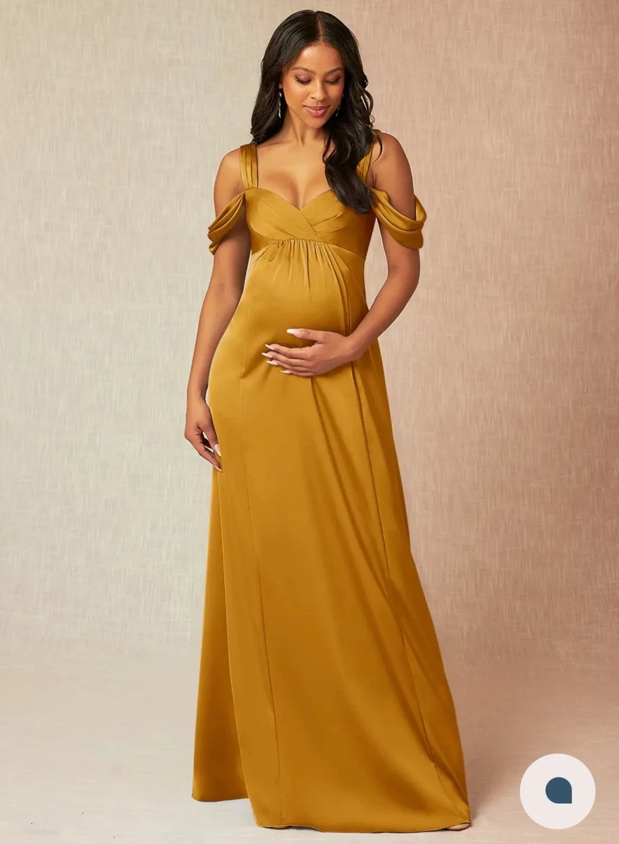 Satin Gold Bridesmaid Dresses | eBay