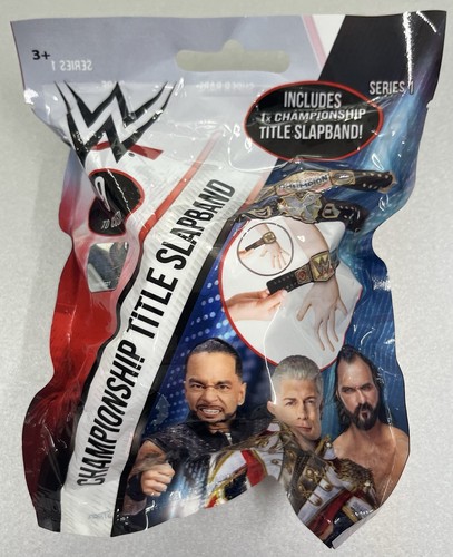 WWE Championship Title Slap-Band Series 1 Blind Bag- NEW SEALED!