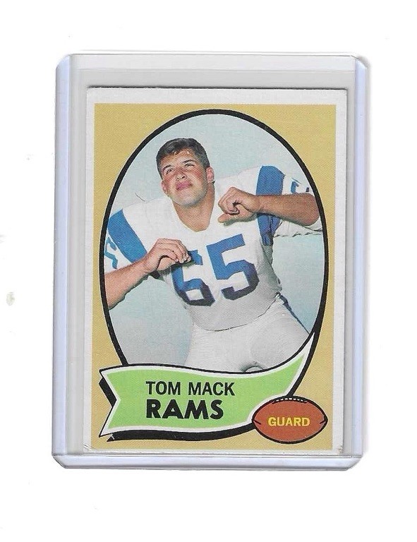 1970 Topps Tom Mack #151 RC Rookie Card LOW GRADE