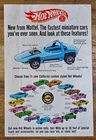 VINTAGE 1968 REDLINE HOT WHEELS ORIGINAL 16 CARS CHEETAH / PYTHON ADVERTISEMENT