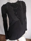 MARITHE FRANCOIS GIRBAUD black top blouse size 36/S