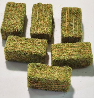 1/64 6 Pack of Custom 4'x3' Large Square Aged Hay Bales