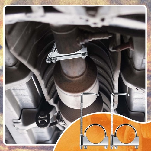 4 Pcs Exhaust Clamp with Hanger, Universal Hangers (3 Inch) 3 Inch - Picture 5 of 5