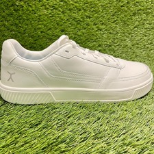 Flux Footwear Adapt Leather Trainer White Mens Size 12 Athletic Shoes Sneakers