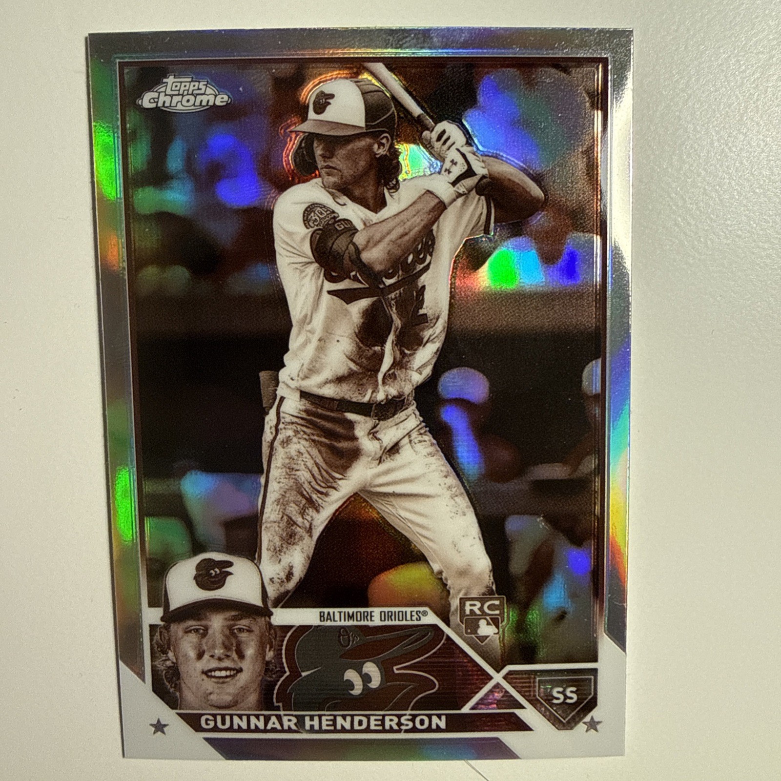 2023 Topps Chrome Gunnar Henderson RC Sepia Refractor Rookie #2 Orioles
