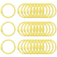 50 StüCke Binder Ringe 1 Zoll Lose Blatt Binder Ring Metall Buch Ringe Gelb