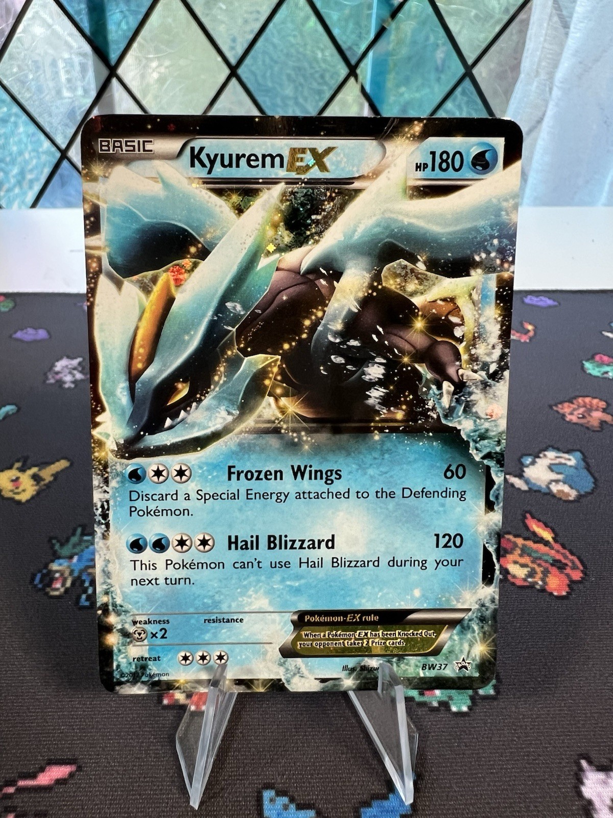 Kyurem EX BW37 Black & White Promo Cosmos Pokemon Card 2012 Black Star Promo