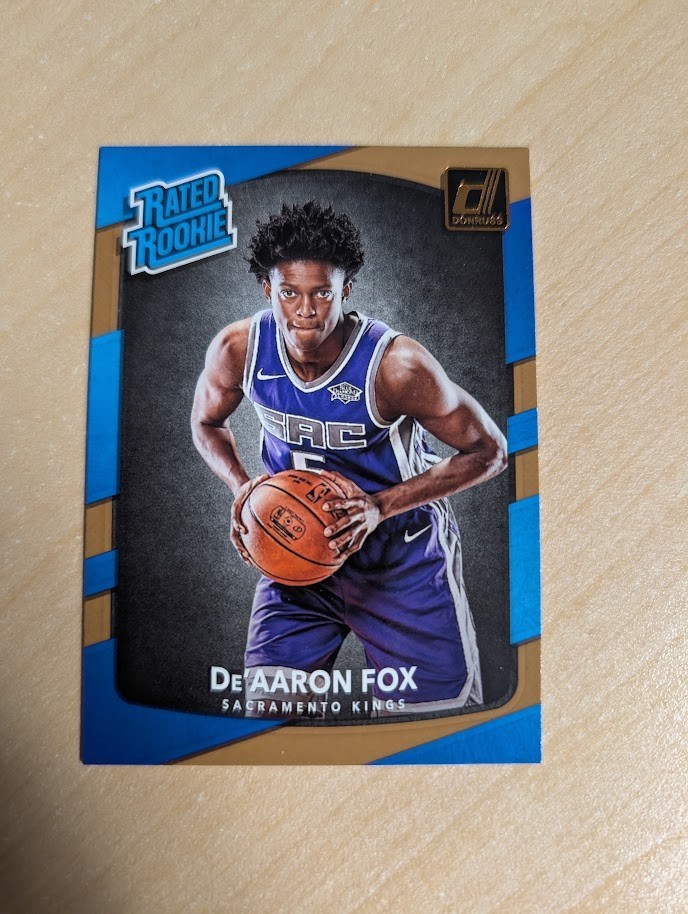 2017-18 Donruss De'aaron Fox Rated Rookie Kings #196