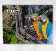 Parrot Wall Calendar 2026, Colorful Bird Art And Nature Lover Gift Idea