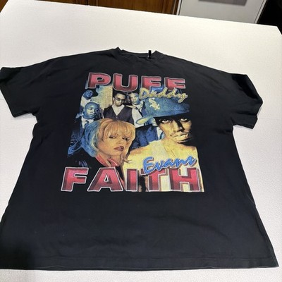 Puff Daddy Faith Evans shirt XL RAP DIDDY BAD BOY RECORDS BOOT