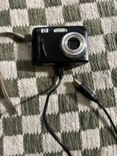 HP PHOTOSMART M447 5.0 MP DIGITAL BLACK CAMERA Tested Works