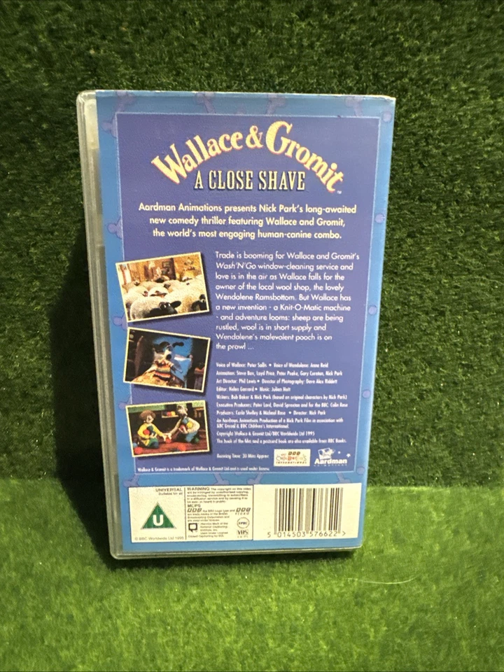 1995 Wallace and Gromit: A Close Shave - BBC VHS Video Tape - Vintage Retro  - Image 2 of 4