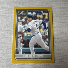 2022 Panini Three and Two - Freddie Freeman #96 Gold /25
