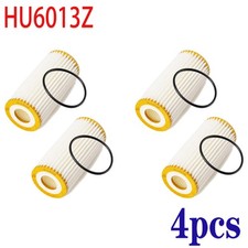 4 Pack Cartridge Engine Oil Filters Kit HU6013Z For Audi A3 A6  VW Golf
