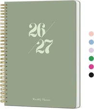 Monthly Planner 2026-2027, 2 Year Months Calendar Planner 2026-2027, Runs from J