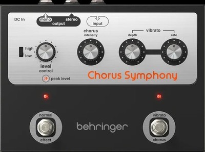 Behringer Chorus Symphony Guitar Effects Pedal. Chorus & Vibrato. Gently Used.