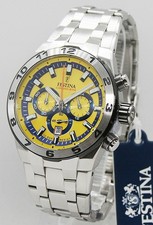✅ Herrenuhr Festina Chrono Bike F20670/4 Chronograph gelb ✅