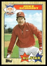 Mike Schmidt 1987 Topps #597 Phillies MLB READ FREE SHIPPING AutographDen