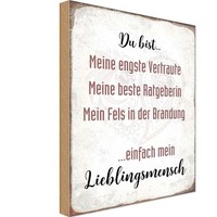 Holzschild 30X20 Cm Du Bist Einfach Lieblingsmensch Spruch Zitat Deko Geschenk H