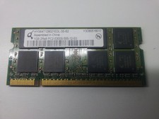 Ram Memory SODIMM 1 GB PC2-5300S QIMONDA HYS64T128021EDL Original 1