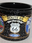 Get Your Kicks On ROUTE 66 LANDMARKS Coffee MUG Black & White Specks EST 1929 — photo 9