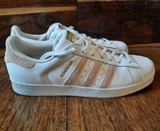 Size 10 - Adidas Superstar White Gold Metallic for sale  display picture 1