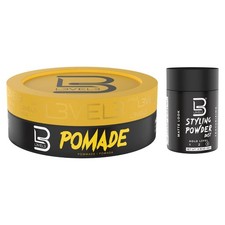 L3 Level 3 Pomade - Improves Hair Strength and Volume Long-Lasting Hold Infus...