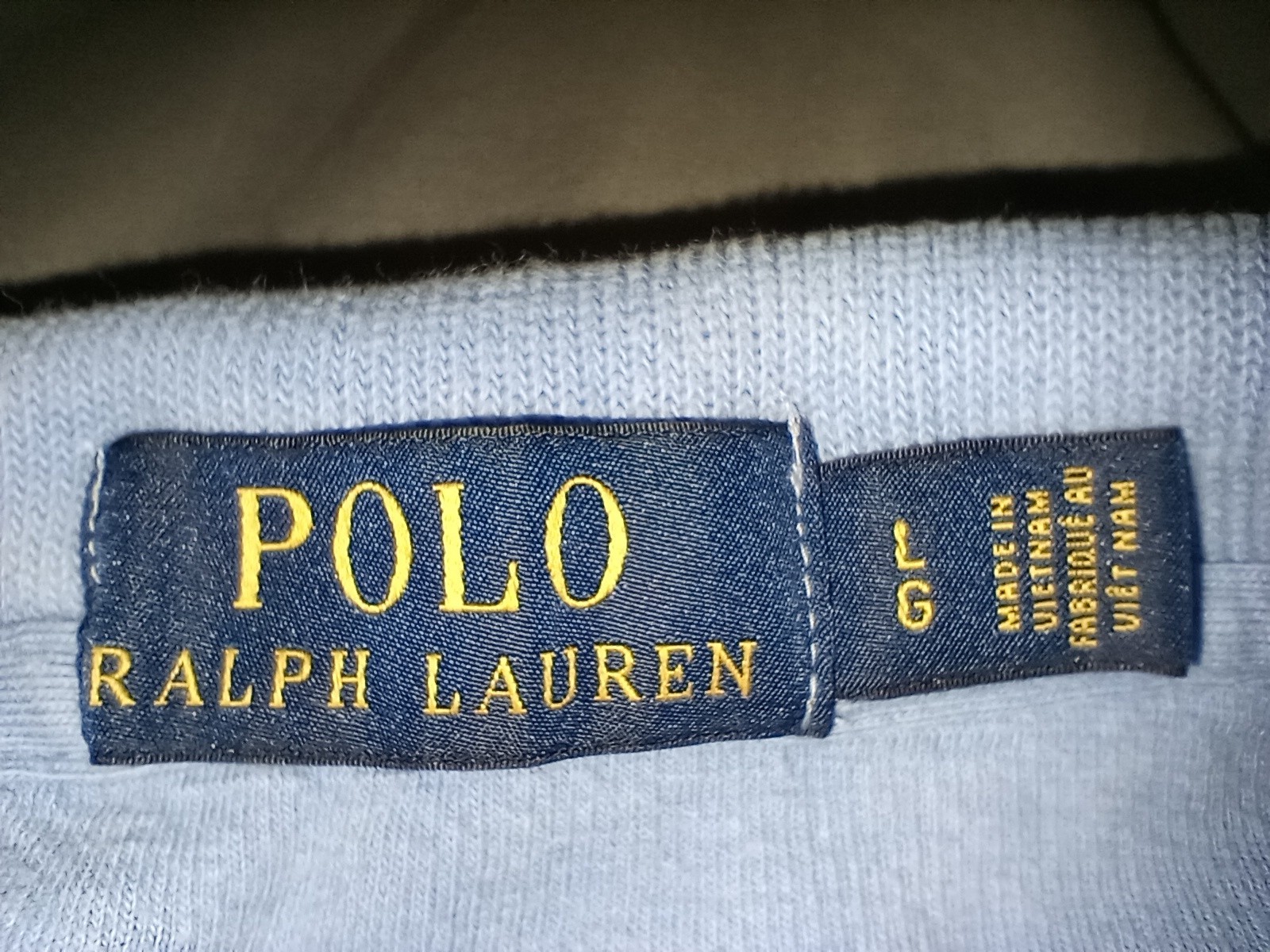 Polo Ralph Lauren uomo manica lunga blu 1 4 zip pony logo felpa giacca L