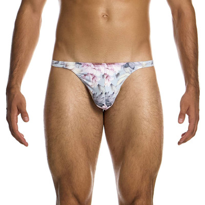 Modus Vivendi Romance Tanga Herren Unterwäsche Männer String gefüttert Beutel seidig floral